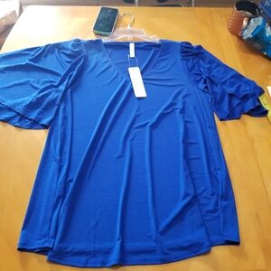 Dear scarlett Bright blue cali top XL